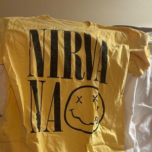 NIRVANA Yellow Short Sleeve Tee